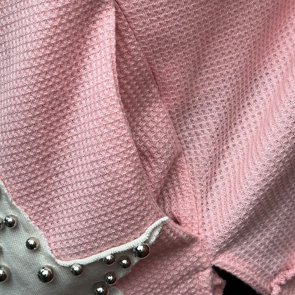 Blue Velvet Pink Boxy Oversized Short Sleeve Tee Size S - Picture 13 of 16